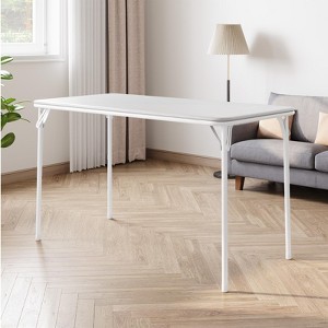 20.07"x47.24" Rectangle Folding Table, Card Table with Anti-Slip Feet Caps, Scratch & Stain Resistant, Collapsible Legs Portable - 1 of 4