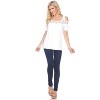 Women's Cut Out Shoulder Bexley Tunic Top - White Mark - 2 of 3