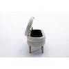 CAVINAS Storage Bench Velvet Accent Stools with Wood Legs for Bedroom and Entryway - 4 of 4