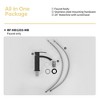 ChicFurnit Bathroom Sink Faucet Single Handle CUPC Certified Matt Black Finish Design for Stylish Spaces, Black, 10.24"*7.09"*2.36" - 4 of 4