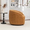 SEYNAR Modern Glam PU Leather 360 Degree Swivel Accent Armchair - 3 of 4