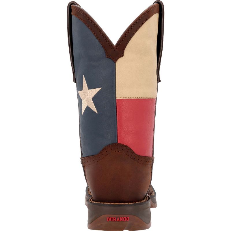 Men's Durango Texas Flag Western Boot, DB4446, Brown, 4 of 8