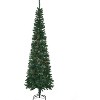 TinyhomieSlim Pine Needles Xmas Tree,7.5 Foot Pencil Artificial Christmas Tree with Realistic Branches - 3 of 4
