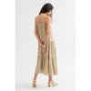 August Sky Women's Sleeveless Solid Color Midi Dress - 4 of 4