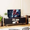 FDW TV Stand for 55 60 Inch TVs,Entertainment Center with 2 Storage Cabinets and Open Shelves, Modern Media Console Table - 2 of 4