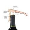 Twine Copper And Gold Double Hinged Waiter’s Corkscrew, Stainless Steel Wine Key with Foil Cutter, Double Hinged Corkscrew, Set of 1 - 4 of 4