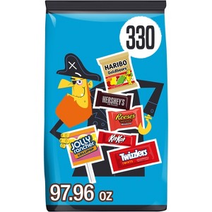 HERSHEY'S Chocolate and Sweets Assorted Halloween Candy Miniatures - 97.96oz/330pc - 1 of 4
