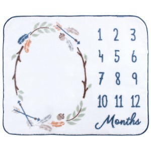 Hudson Baby Infant Boy High Pile Plush Blanket, Woodland, One Size - 1 of 1