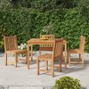 vidaXL Garden Dining Set Natural wood Solid Teak wood Medium - 2 of 4