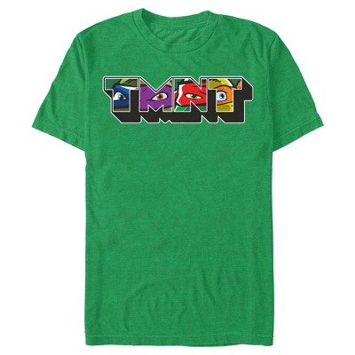 Men's Teenage Mutant Ninja Turtles Tmnt Eyes Fill T-shirt - Kelly ...