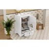 Lyngins 20" Bathroom Sink Cabinet with Ceramic Sink,Bathroom Vanity with Adjustable Shelf and Door-Mounted Storage Rack for Bathroom - 2 of 4