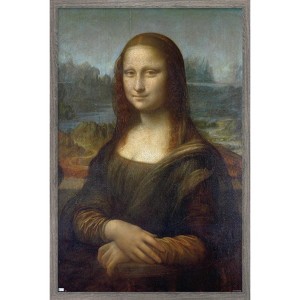 Trends International Mona Lisa by Leonardo da Vinci Framed Wall Poster Prints - 1 of 4