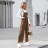 Women's Olive Green Jumpsuit Corduroy Wide-Leg Overalls - Cupshe - 2 of 4