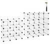 SONGMICS Shoe Rack - Space-Saving 28-Slot Plastic Shoe Storage Organizer Transparent - 3 of 4