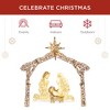 Best Choice Products 6ft Lighted Outdoor Nativity Scene, Yard Decoration w/ 190 LED Lights, Stakes, Zip Ties - 3 of 4