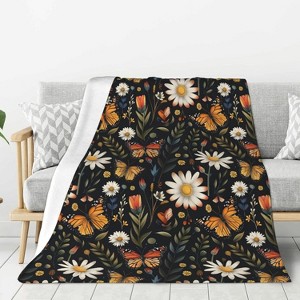 Lomsoe Christmas Pine Tree White Winter Couch Throw Blanket Flannel Soft Blanket for Living Room Bed Sofa Travel Office Camping. - 1 of 4