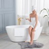 WOWOW Single Handle Freestanding Tub Faucet with Hand Shower in Brushed Gold - 3 of 4