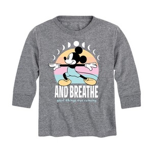 Boys' - Disney - Mickey And Breathe Long Sleeve Graphic T-Shirt - 1 of 4