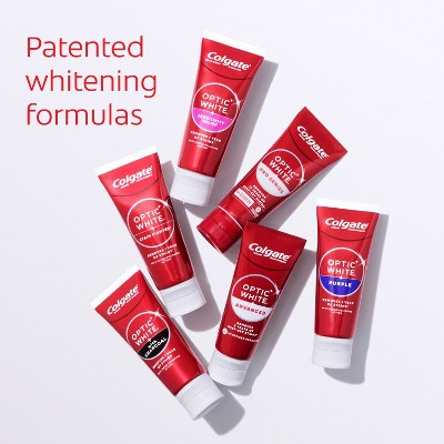 Colgate Optic White Stain Fighter Teeth Whitening Toothpaste - Anticavity Toothpaste with Fluoride - Clean Mint - 3.8oz/3pk