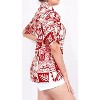 LA LEELA Women's Button Down Blouses Summer Beach Party Short Sleeve Colorful Blouses Button Up Dress Shirts Hawaiian Dresses for Women - 3 of 4