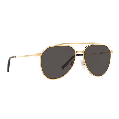 Dolce and gabbana hotsell black and gold sunglasses