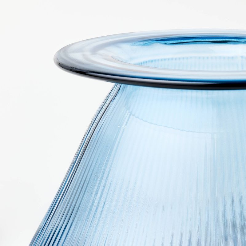 Glass Fluted Angular Decorative Vase - Threshold&#8482; designed with Studio McGee, 4 of 5
