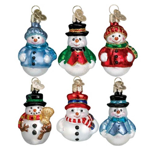 Figurines Glass Tiny Christmas Ornaments For Kids In Assorted Styles Set of  50 Pcs