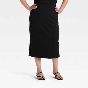 Women's Compression Midi A-Line Skirt - A New Day™ - 1 of 3