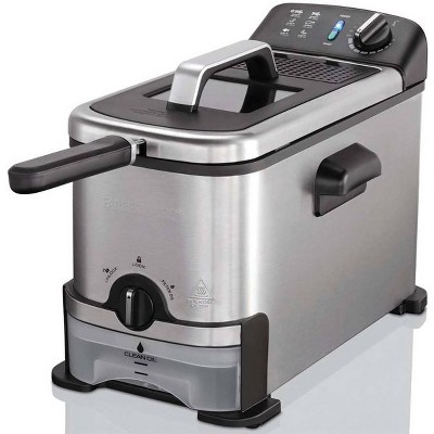 Farberware 100oz Filter Fryer, Stainless Steel Refurbished
