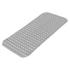 Home Mart Goods Grey Geometric Circles Vinyl Non-Slip Bathtub Shower Mat With Suction Cups -27" x 15" - 3 of 4