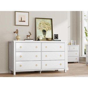 3/6/7 Drawer Dresser for Bedroom, Chest of Drawers, Wooden Chest with Clothes Storage Cabinet - 1 of 4