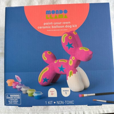 Ceramic Balloon Animal Dog Painting Craft Kit - Mondo Llama™ : Target