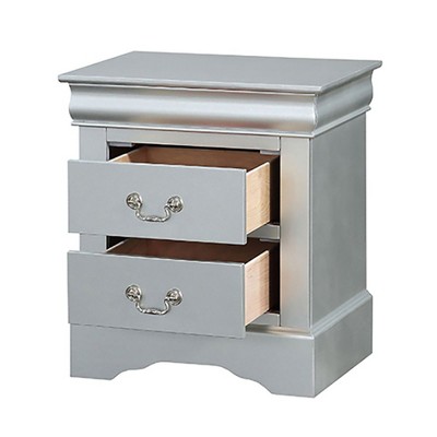 NicBex Modern Nightstand with 2 Drawers,Mid-Century Wood Bedside Table for Living Room Bedroom