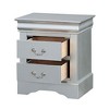 NicBex 2-Drawer Nightstand Modern Wooden Bedside Table with Metal Handles End Table for Living Room, Bedroom - 3 of 4