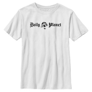 Boys Superman Daily Planet Logo T Shirt - 1 of 4