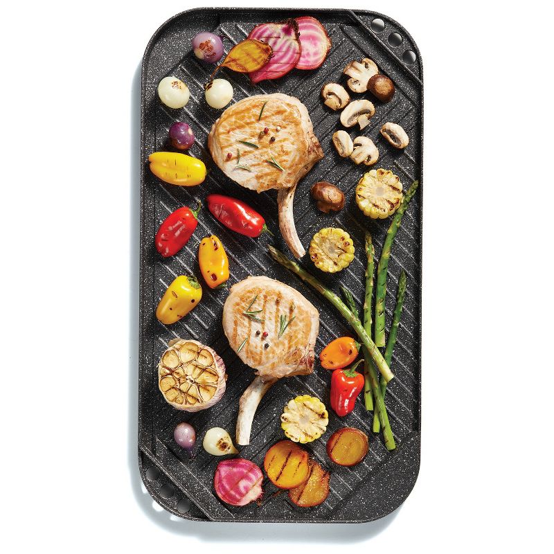 Starfrit 10.6-Inch x 19.5-Inch Reversible Grill/Griddle, 4 of 11