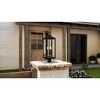 Urban Ambiance Luxury Farmhouse Outdoor Post Light 26.875''H x 9.5''W,  Midnight Black Finish,  Calderdale Collection, UHP1400 - 2 of 4