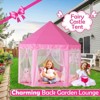 Etokfoks Girls Princess Castle Play Tent Hexagon Fairy House 1 Piece Pink Indoor Outdoor Playhouse for Kids 48 x 52 Inches - 3 of 4