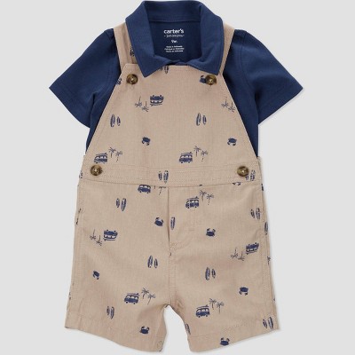Image of Carter's Just One You®️ Baby Boys' Camping Top & Bottom Set - Navy Blue 3M