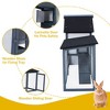Garvee 82'' Wooden Pet House with Double Side Runs, Weatherproof Roof, Removable Tray, Ramps for Small Animals - 4 of 4