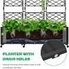 DoCred Raised Garden Bed Planter with Trellis & Wheels – Tomato Cage Planter Box for Climbing Vegetables, Indoor & Outdoor Use, Single & Multi-Pack - 2 of 4