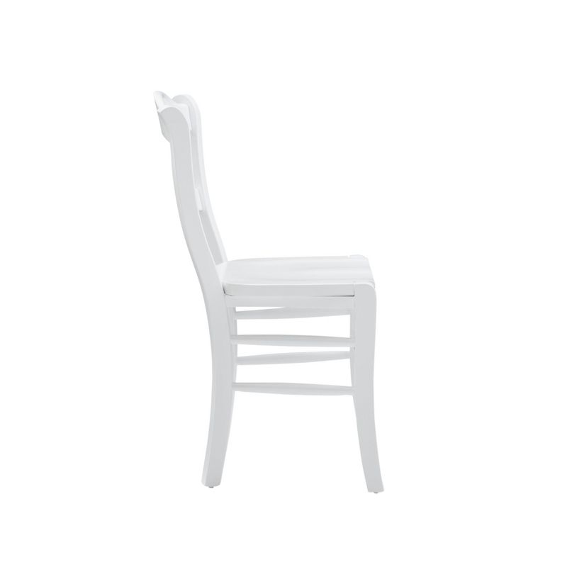 Set of 2 Lunaria Curved Ladder Back Side Chairs White - Linon, 6 of 15