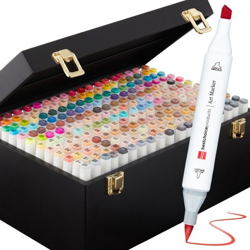 Dual-Tip Blendable Alcohol Marker Set, 30-Count