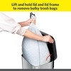 Glad Step Trash Can, Soft Close Lid Bin with Odor Protection, 13 Gal, Stainless - 4 of 4