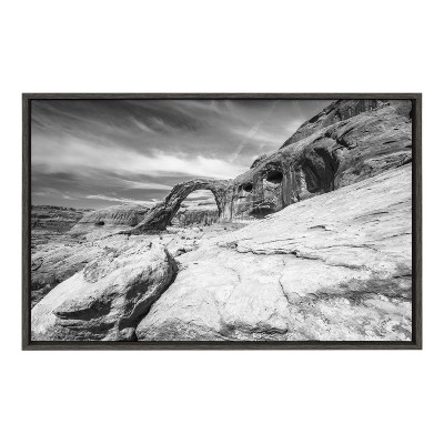 Kate and Laurel Sylvie Moab Framed Canvas by Pete Olsen, 23x33, Dark Gray