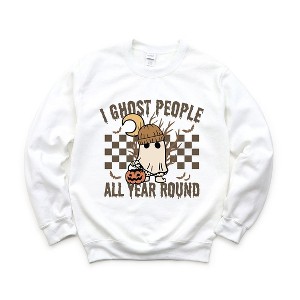 Simply Sage Market Women's Graphic Sweatshirt I Ghost People All Year Round - 1 of 4