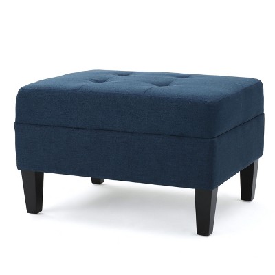 NicBex Modern 28" Rectangle Ottomans Wood Footstools with Cushioned Top for Bedroom and Living Room
