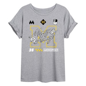 Women's - Monopoly - Racing Oversized Graphic T-Shirt - 1 of 4
