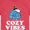 Boys' - Peanuts - Snoopy Puffer Cozy Vibes Short Sleeve Graphic T-Shirt - 2 of 4