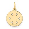Black Bow Jewelry 14k Yellow Gold Paramedic Medical Disk Charm, 13mm - 3 of 4